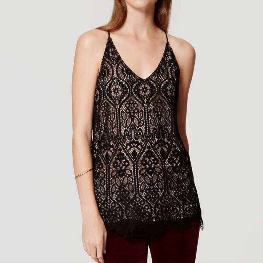 Ann Taylor Loft Lace Camisole Tank Top